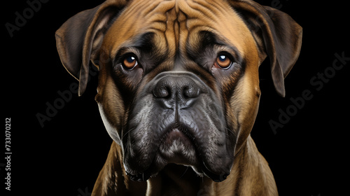 Bullmastiff with a serious look