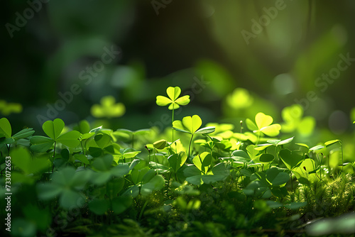 St. Patrick's Day - Green clover with a nice background