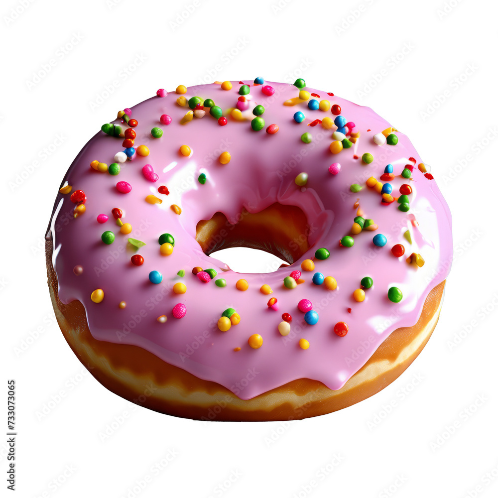 Donut with toping transparant background Donut with toping transparant background