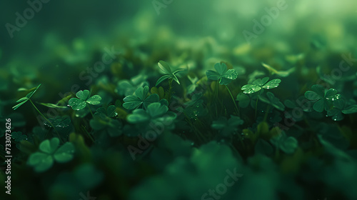 St. Patrick's Day - Green clover with a nice background