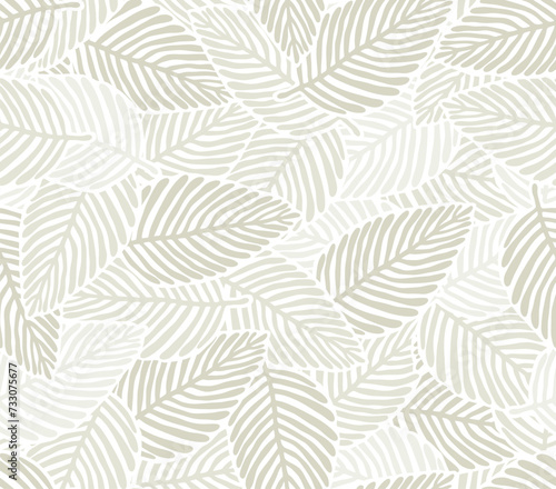 Seamless exotic pattern with palm leaves.