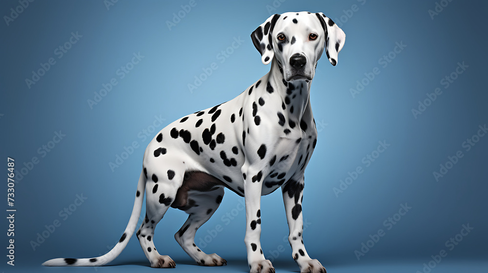 Dalmatian with spots all over