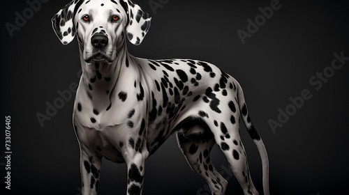 Dalmatian with spots all over