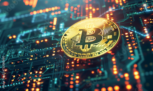 Bitcoin Golden Cryptocurrency: Illuminating the Future of Finance © Kunojr