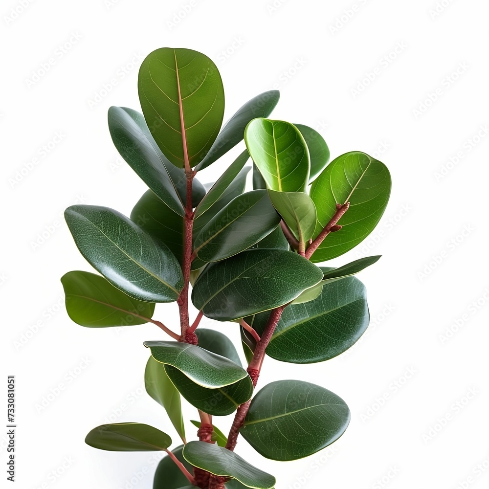 Obraz premium Rubber fig isolated on a white background. AI-generated.