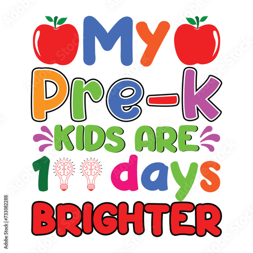 my pre-k kids are 100 days brighter