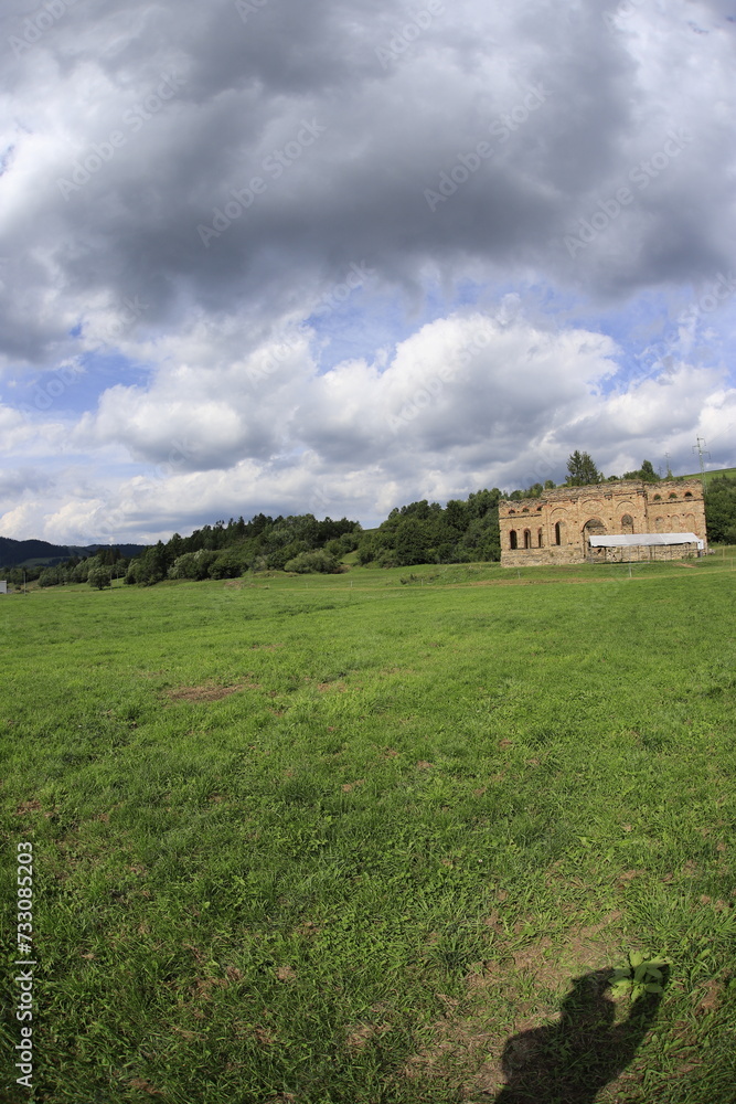 Slovaikia abandoned ruins i nthe summer Slovaikia abandoned ruins i nthe summer