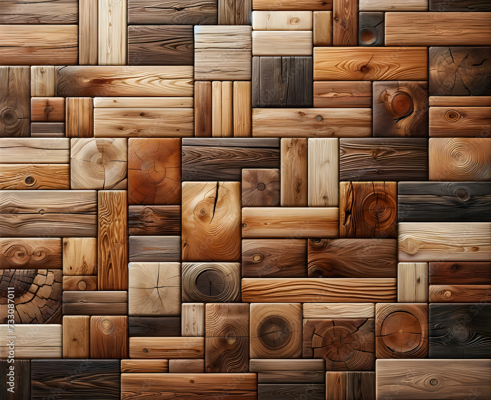 Fond de planches de bois rustique - obrazy, fototapety, plakaty 