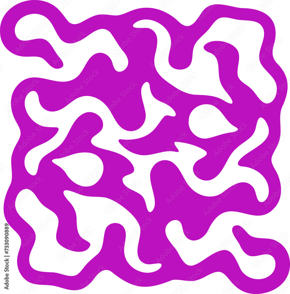 Fluid pattern illustration. Liquify abstract hand drawing design element