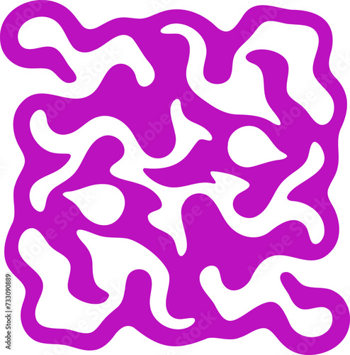 Fluid pattern illustration. Liquify abstract hand drawing design element © Visual Content