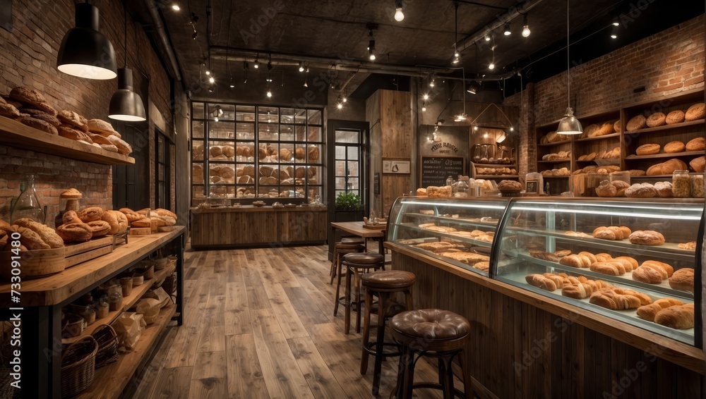 interior design of breed and bakery shop