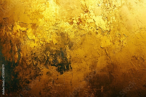 Golden Texture Background with Abstract Metallic Design