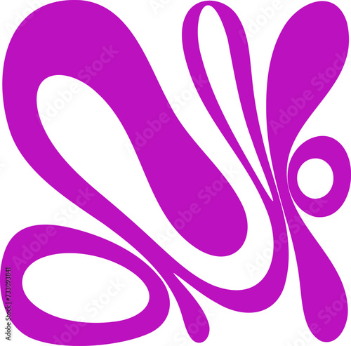 Fluid pattern illustration. Liquify abstract hand drawing design element