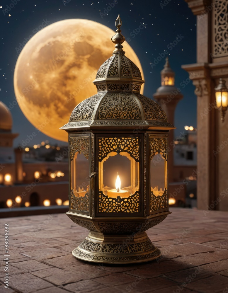 Radiant Ramadan: Lantern Metamorphosis in Moonlit Gold Radiant Ramadan: Lantern Metamorphosis in Moonlit Gold