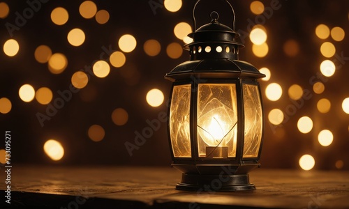 Luminous Metamorphosis: Abstract Ramadan Lantern Bliss