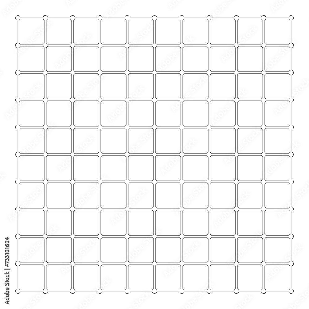 Square grid checkered contour outline line icon black color vector illustration image thin flat style Square grid checkered contour outline line icon black color vector illustration image thin flat style