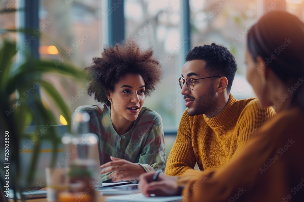Business people meeting and talking in modern office Business people meeting and talking in modern office