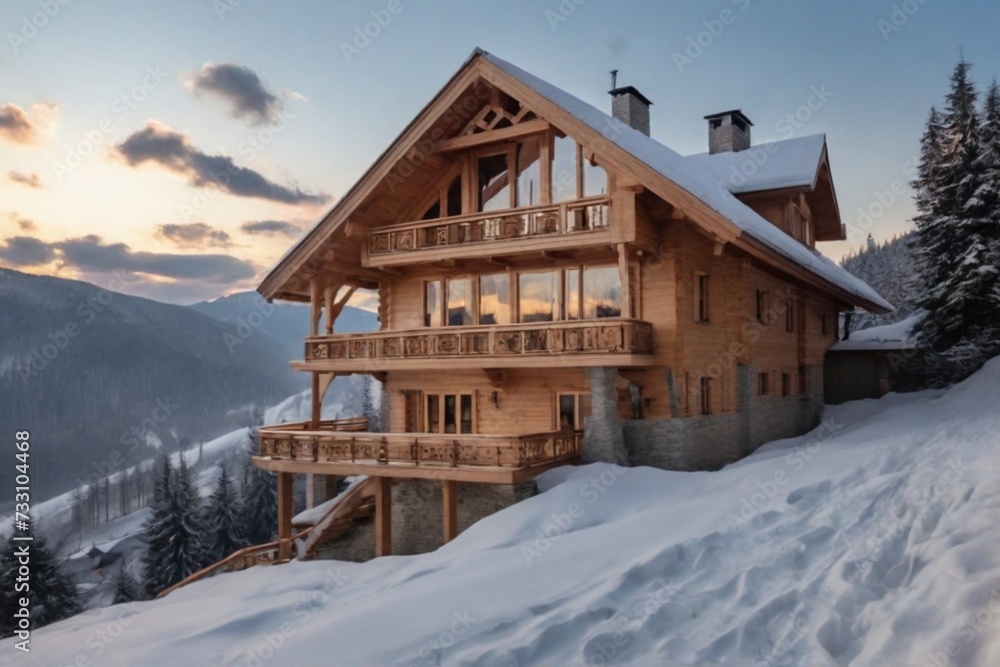 house in the mountains