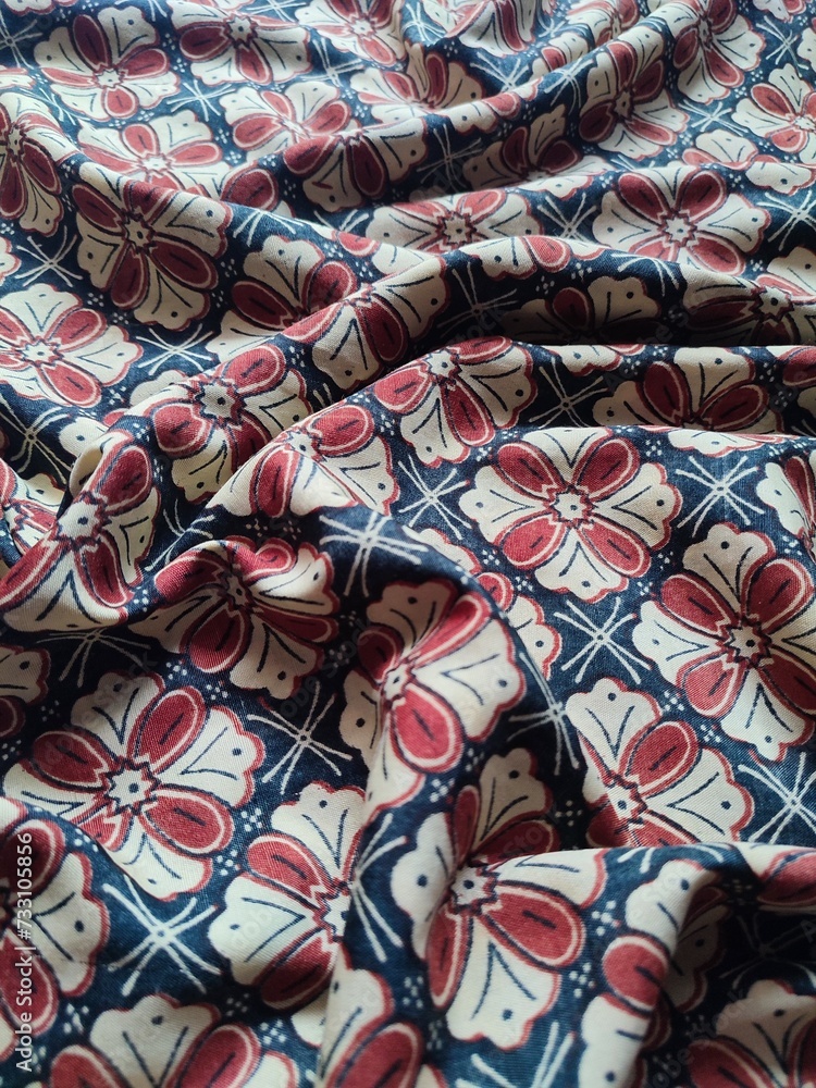 Fototapeta premium The patterns on traditional Batik, presenting visual and philosophical The patterns on traditional Batik, presenting visual and philosophical