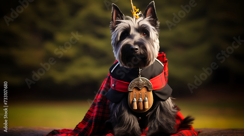 Scottish terrier in a kilt © Muhammad