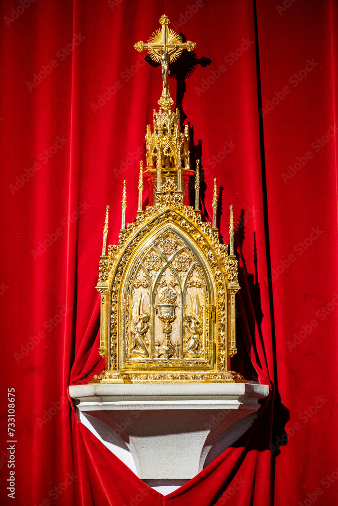 sagrario eucaristico, capilla del Santisimo, Monasterio de San Juan de los Reyes, Toledo, Castilla-La Mancha, Spain
