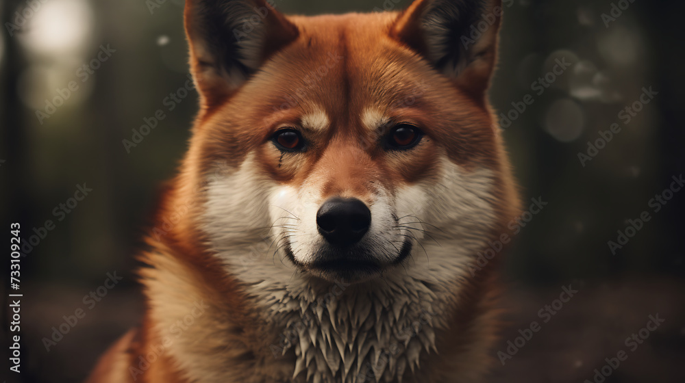 Shiba Inu with a fox-like face