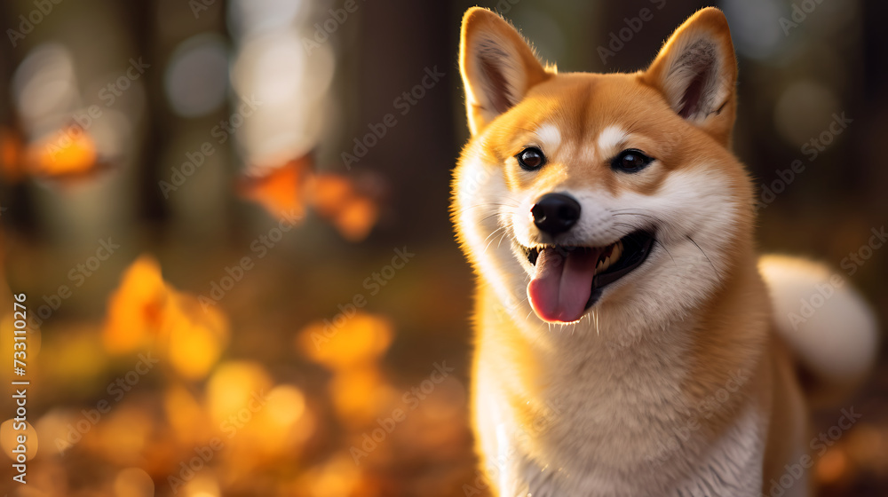Shiba Inu with a spirited personality and fox-like face