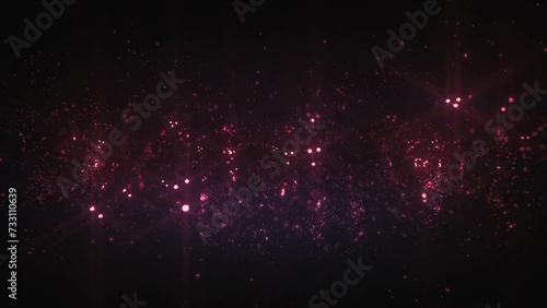 Purple  blurred particles galaxy animation  photo