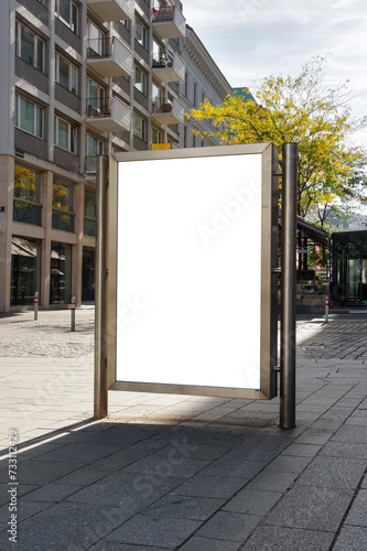 citylight on the background of the street. mockup