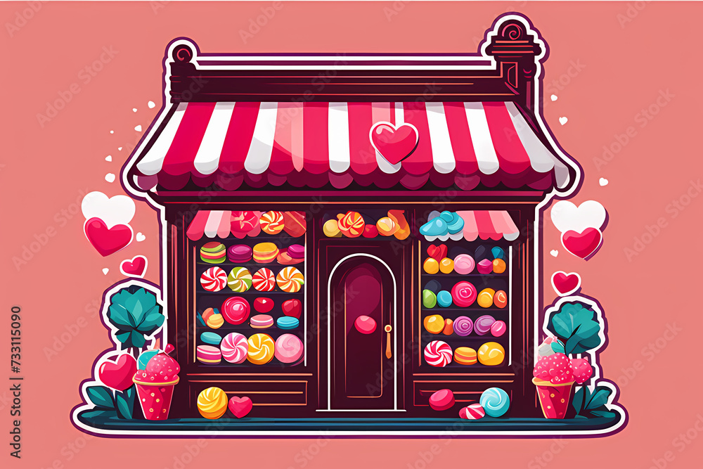 A sweet candy shop
