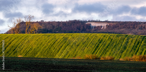 The Kilburn White Horse - a local landmark and superb walking area - Sutton Bank North Yorkshire UK photo