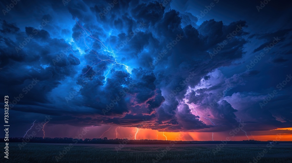 Lightning thunderstorm background. Lightning thunderstorm background.
