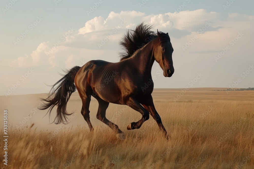 Showcase the energy and speed of wild horses Showcase the energy and speed of wild horses