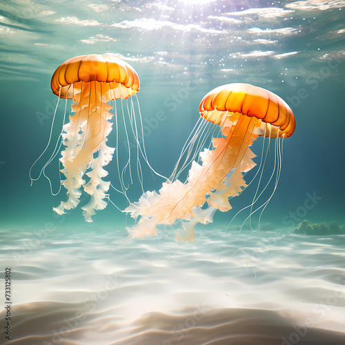 jellyfish in the water