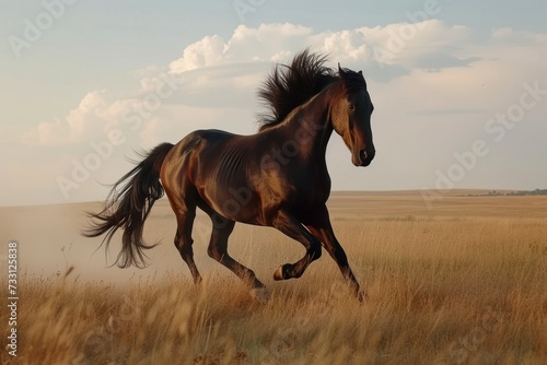 Showcase the energy and speed of wild horses
