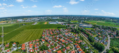 Ausblick über Buxheim auf Memmingen im Unterallgäu photo