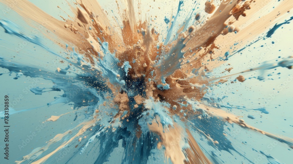 Pastel color paint splash on bright background. Vibrant sensitive color combination. Abstract artwork expression Pastel color paint splash on bright background. Vibrant sensitive color combination. Abstract artwork expression