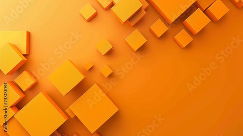 Orange color abstract shape background presentation design. PowerPoint and Business background.