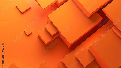 Orange color abstract shape background presentation design. PowerPoint and Business background.