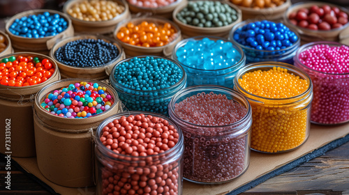 Colorful bead market © Tomasz