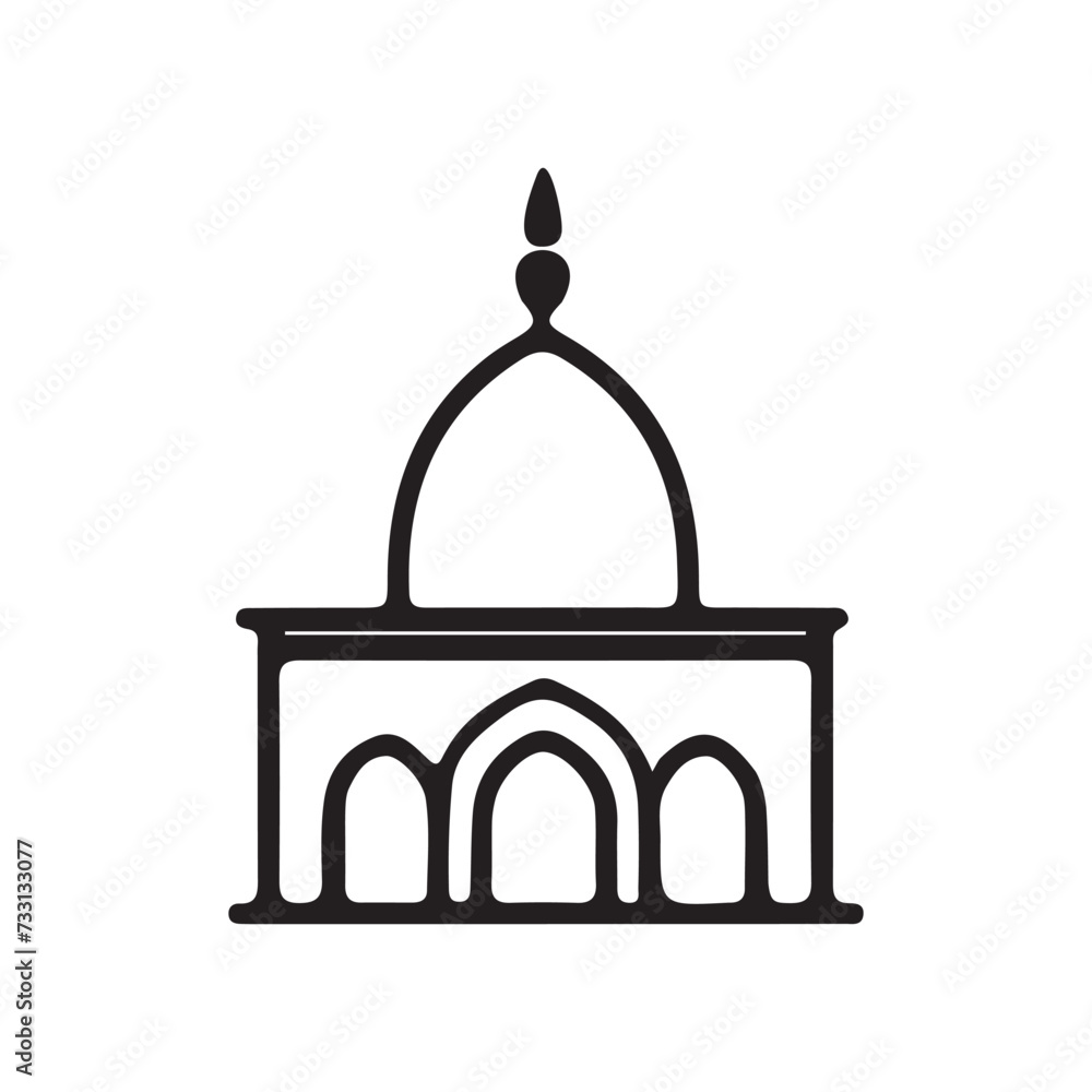 Mosque icon Vectors and Illustrations Mosque icon Vectors and Illustrations