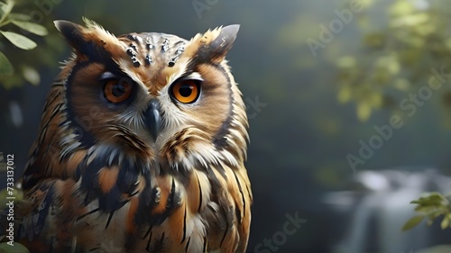 Eurasian Eagle Owl (Bubo bubo) portrait © AGORA