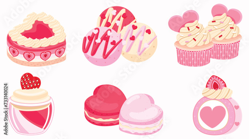 Love Dessert Illustration Clip Art