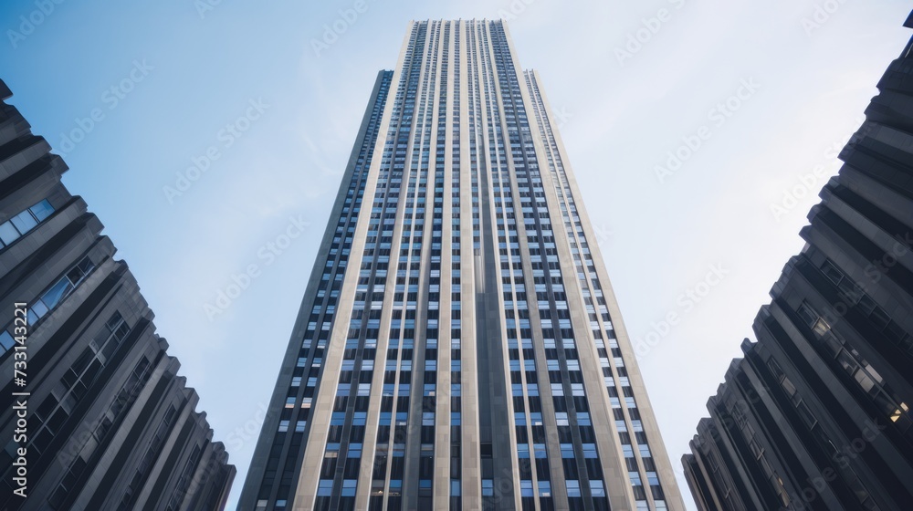 Obraz premium Architectural beauty in an iconic skyscraper