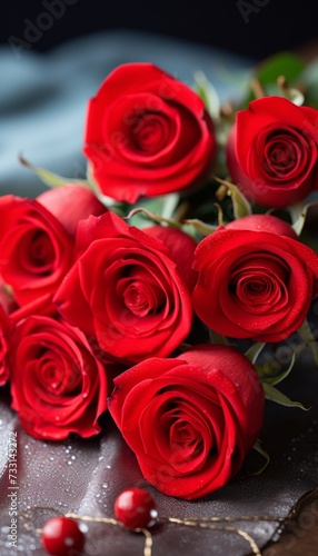 Stunning bouquet of fresh red roses - perfect for gifting  anniversaries  and celebrations