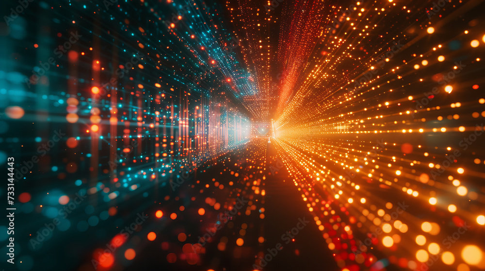 Vibrant Digital Data Stream.
Colourful lights representing data flow in cyberspace. Vibrant Digital Data Stream.
Colourful lights representing data flow in cyberspace.
