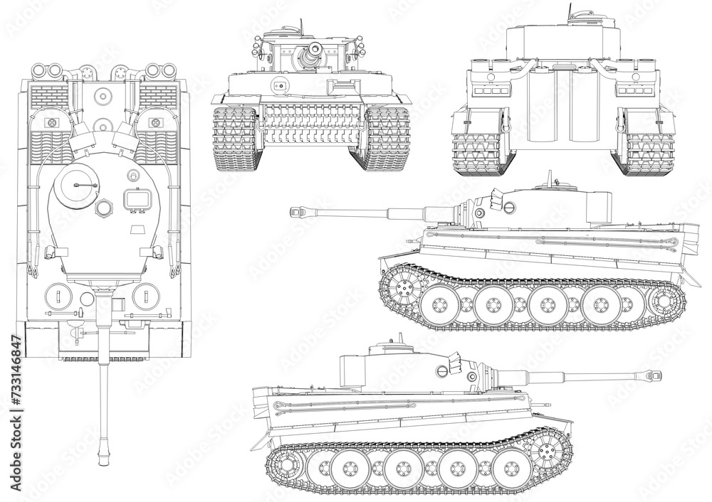 Tiger tank from world war 2