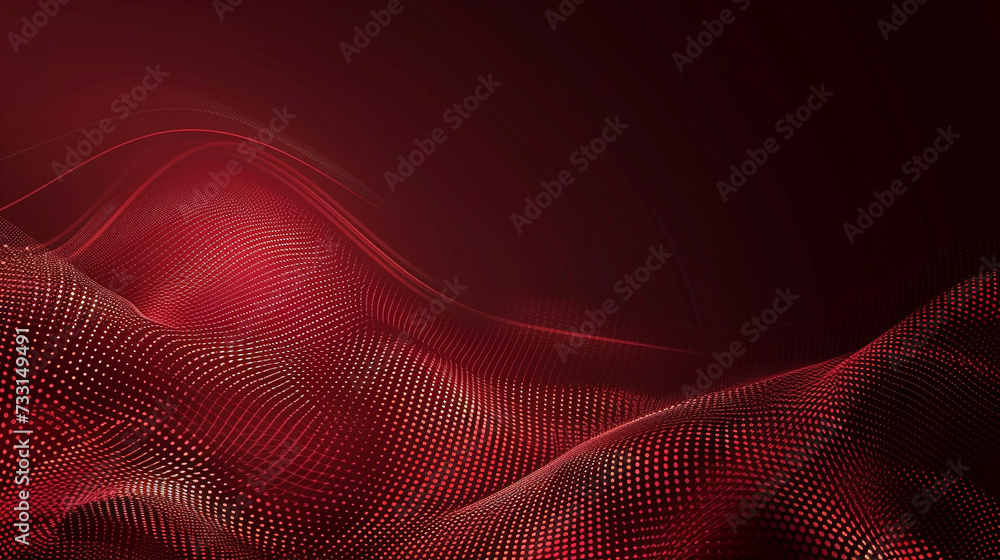 Maroon color background made of halftone dots and curved lines Maroon color background made of halftone dots and curved lines