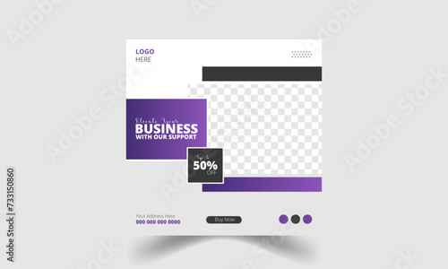 Modern, creative and Editable digital business marketing agency social media post, Instagram post, Facebook Post and banner template design
