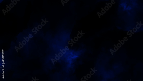 Blue black watercolor grunge texture. Background with space. Dark navy blue background. Watercolor wash aqua painted texture close-up grungy design. © Aquarium